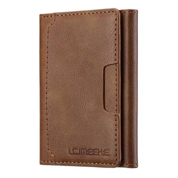 LC.IMEEKE Magnetisk kortholder med kickstand-funktion - Brun