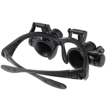 LED forstørrelsesbriller med flere linser 9892G - 10X, 15X, 20X, 25X