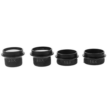 LED forstørrelsesbriller med flere linser 9892G - 10X, 15X, 20X, 25X