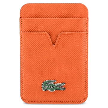 Lacoste Iconic Petit Pique magnetisk kortholder - MagSafe-kompatibel - Orange