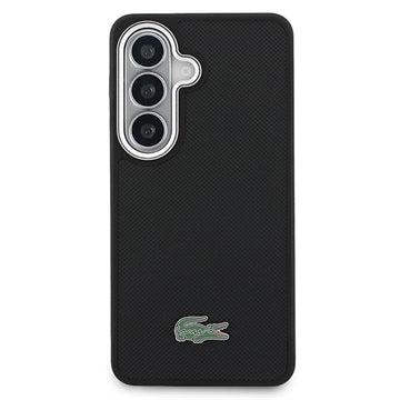 Samsung Galaxy S26 Lacoste Iconic Petit Pique Metal Logo Cover - MagSafe-kompatibelt (Open Box - God stand) - Sort