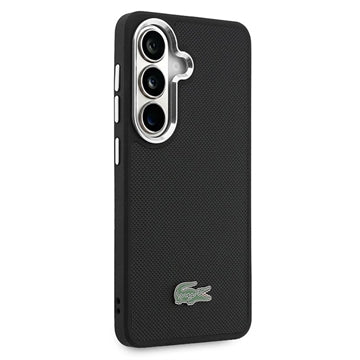 Samsung Galaxy S26 Lacoste Iconic Petit Pique Metal Logo Cover - MagSafe-kompatibelt (Open Box - God stand) - Sort