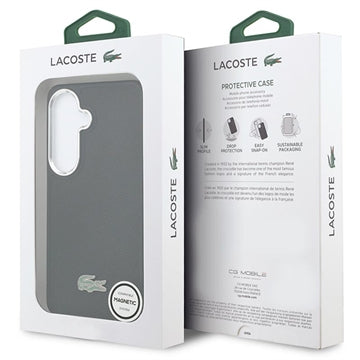 Samsung Galaxy S26+ Lacoste Iconic Petit Pique Metal Logo Cover - MagSafe-kompatibelt - Sort