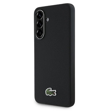 Samsung Galaxy A56 Lacoste Iconic Petit Pique Woven Logo Cover - Sort