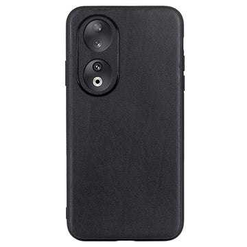 Honor 90 Læderbeklædt TPU Cover - Sort