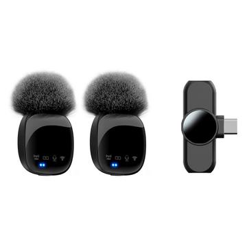 Lippa Pro trådløs mikrofon med USB-C - 2 stk. - Sort