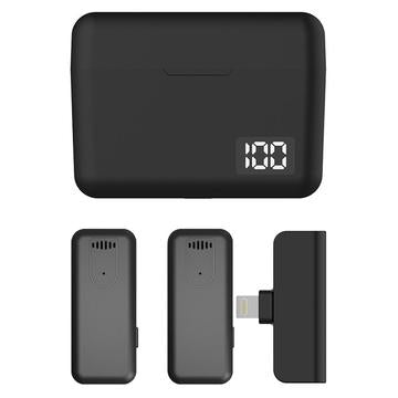 Lippa R9 True Wireless Noise-Cancelling Lightning-mikrofon med opladningsetui