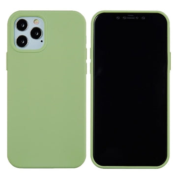iPhone 12 Pro Max Liquid Silicone Cover - Lysegrøn