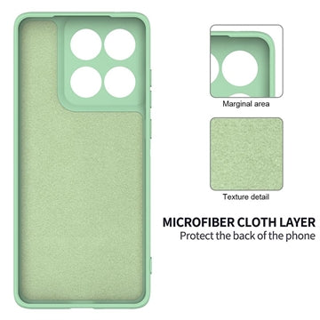 Motorola Edge 70 Flydende silikone cover med håndrem - grøn