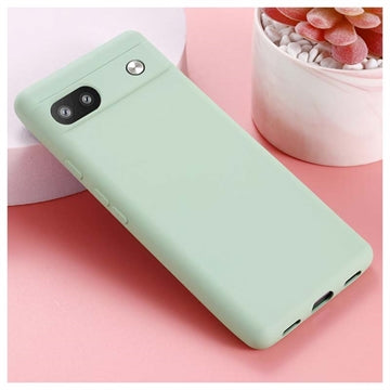 Google Pixel 6a Liquid Silikone Cover - Grøn