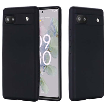 Google Pixel 6a Liquid Silikone Cover - Sort