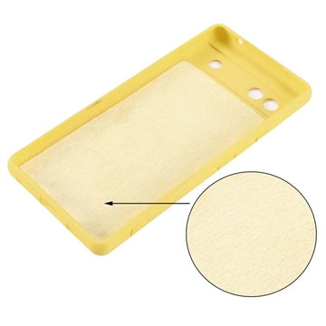 Google Pixel 6a Liquid Silikone Cover - Gul