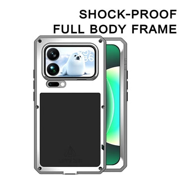 Xiaomi 17 Pro Max Love Mei Powerful Hybrid Cover - Sølv