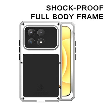 Xiaomi 17 Love Mei Powerful Hybrid Cover - Sølv