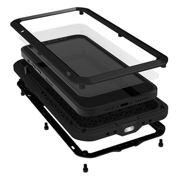 Love Mei Powerful iPhone 13 Mini Hybrid Cover - Sort