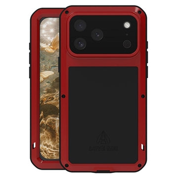 iPhone 17 Pro Max Love Mei Powerful Hybrid Cover - Rød