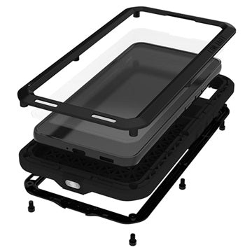 Love Mei Powerful Samsung Galaxy S22 5G Hybrid Cover - Sort