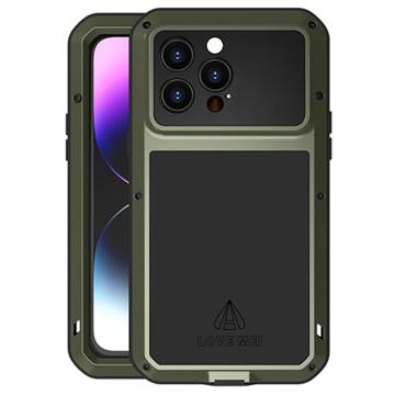 Love Mei Powerful iPhone 14 Pro Max Hybrid Cover - Grøn
