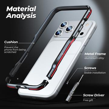 iPhone 17 Pro Max Luphie Safe Lock Metalkofanger - Sort