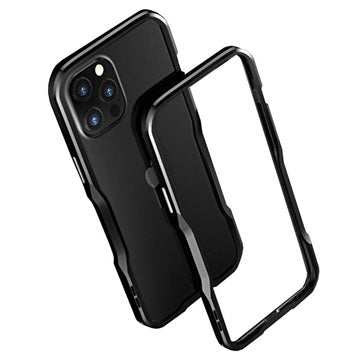 Luphie iPhone 12/12 Pro Metal Bumper - Sort