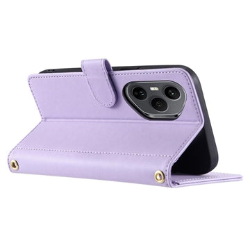 Honor 400 Pro Luksus Vatteret Pung - Lilla