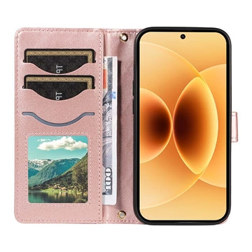 Xiaomi 17 Luksus Vatteret Pung - Rødguld