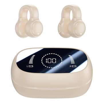 M47 Earclip Bone Conduction Trådløse Hovedtelefoner - Open-Ear, Bluetooth 5.3 - Nude