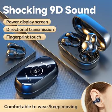 M47 Earclip Bone Conduction Trådløse Hovedtelefoner - Open-Ear, Bluetooth 5.3 - Nude