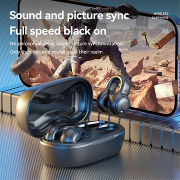 M47 Earclip Bone Conduction Trådløse Hovedtelefoner – Open-Ear, Bluetooth 5.3 - Hvid