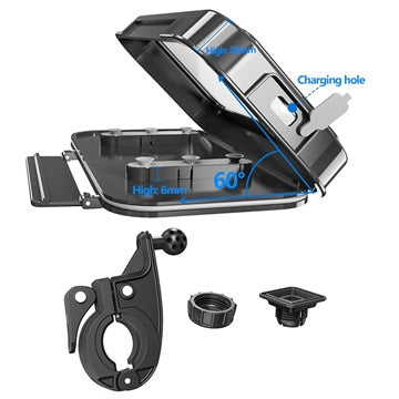 MTB Universal Vandtæt Cykeltaske - 6.7" - Sort