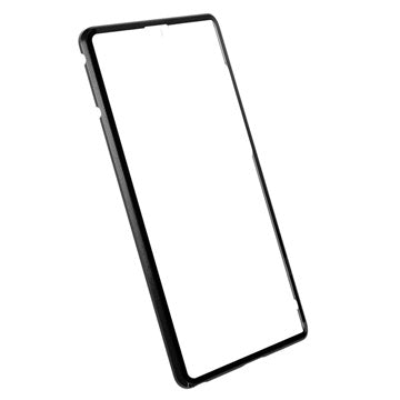 Samsung Galaxy S22 Ultra 5G Magnetisk Cover med Hærdet Glas - Sort