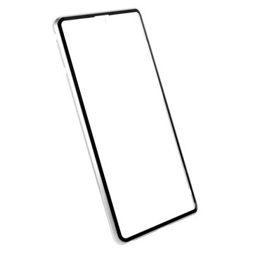 Samsung Galaxy S22 Ultra 5G Magnetisk Cover med Hærdet Glas - Sølv