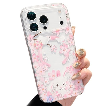 iPhone 17 Pro magnetisk cover med indlejrede rhinsten - Kanin