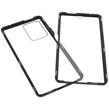 Xiaomi 11T/11T Pro Magnetisk Cover med Hærdet Glas - Sort