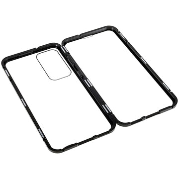 Samsung Galaxy S23 5G Magnetisk Cover med Hærdet Glas - Sort