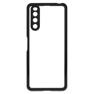 Sony Xperia 10 IV Magnetisk Cover med Hærdet Glas - Sort