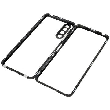 Sony Xperia 10 IV Magnetisk Cover med Hærdet Glas - Sort