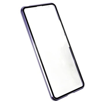Sony Xperia 10 IV Magnetisk Cover med Hærdet Glas - Lilla