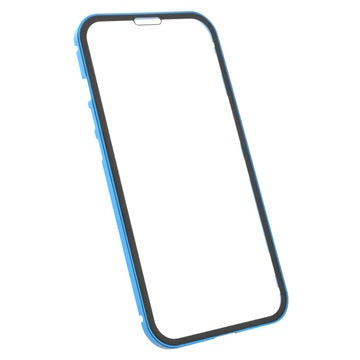 iPhone 13 Pro Magnetisk Cover med Hærdet Glas - Blå