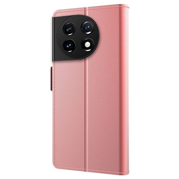 Makeup Spejl OnePlus 11 Flip Cover - Rødguld