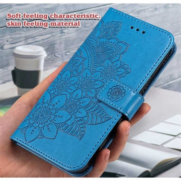 Motorola Edge 60 Fusion Mandala Series Etui med Pung - Blå