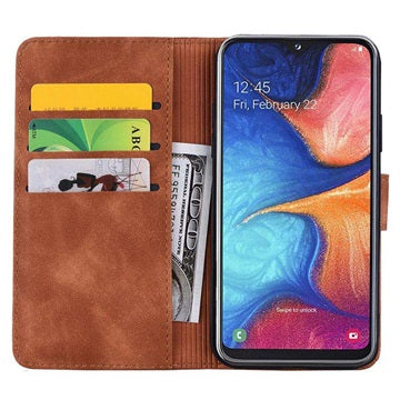 Mandala Series Samsung Galaxy A50 Etui med Pung - Brun
