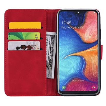 Mandala Series Samsung Galaxy A50 Etui med Pung - Rød