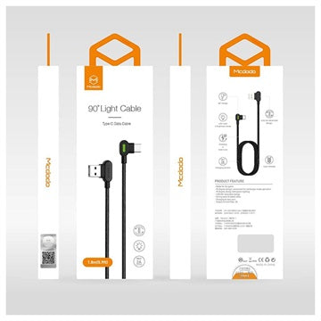 Mcdodo Night Elves 90-degree USB-C Kabel - 1.8m - Titan Sort