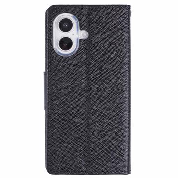 iPhone 16 Mercury Goospery Fancy Diary Pung - Sort