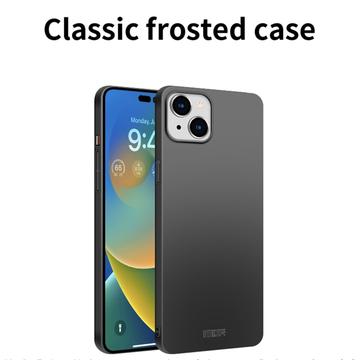 iPhone 15 Pro Mofi Shield Matte Cover - Sort