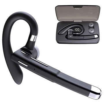 Mono Bluetooth Headset med Opladningsboks YK520 - Sort