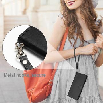 Motorola Edge (2024) Pung Taske med Magnetisk Lukning - Sort