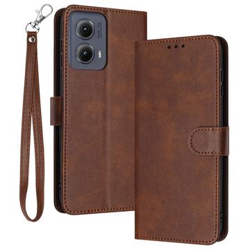 Motorola Edge (2024) Pung Taske med Magnetisk Lukning - Brun