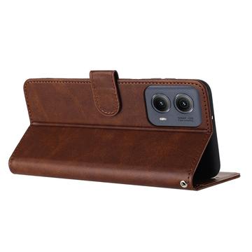 Motorola Edge (2024) Pung Taske med Magnetisk Lukning - Brun